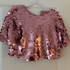 A New Day Pink Sequin Top